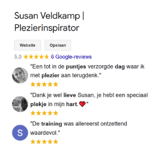 Google reviews Susan Veldkamp